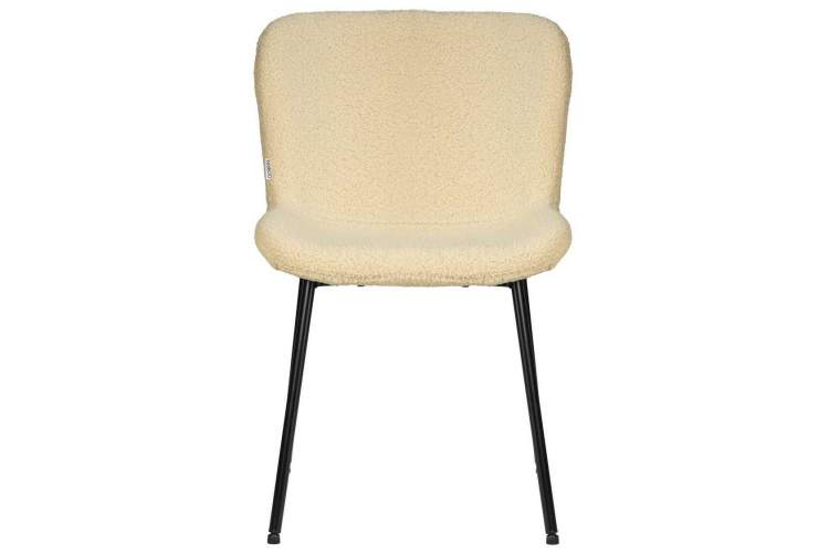 Стул обеденный DOBRIN MILO, черные ножки, кремовый букле (UF992-02)-5