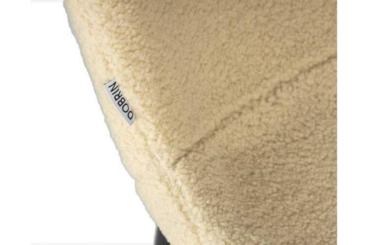 Стул обеденный DOBRIN MILO, черные ножки, кремовый букле (UF992-02)-6