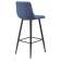 Набор 2 шт Стул барный DOBRIN NICOLE, черные матовые ножки, синяя ткань (UF860-14B)