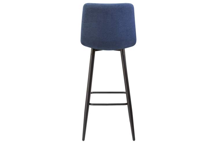 Набор 2 шт Стул барный DOBRIN NICOLE, черные матовые ножки, синяя ткань (UF860-14B)-5