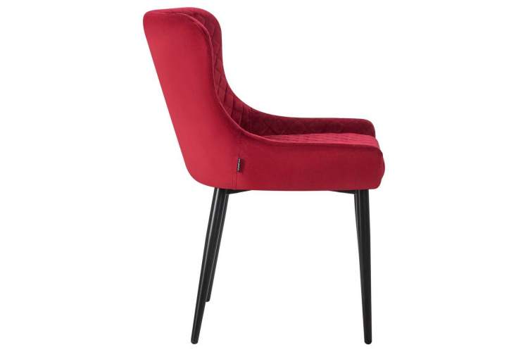 Стул обеденный DOBRIN RICHARD, черные матовые ножки, бордовый велюр (V108-85)-2