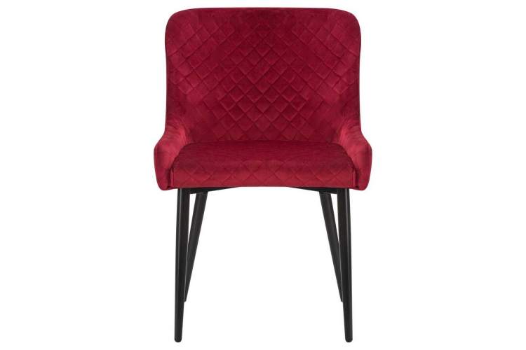 Стул обеденный DOBRIN RICHARD, черные матовые ножки, бордовый велюр (V108-85)-5