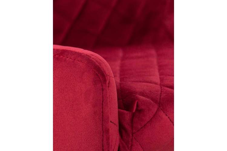 Стул обеденный DOBRIN RICHARD, черные матовые ножки, бордовый велюр (V108-85)-7