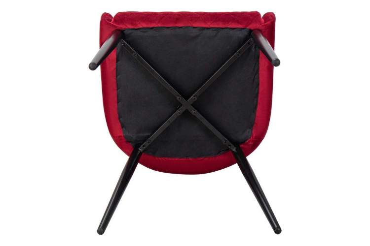 Стул обеденный DOBRIN RICHARD, черные матовые ножки, бордовый велюр (V108-85)-10