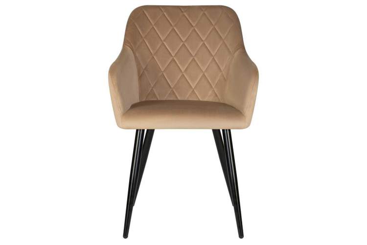 Стул обеденный DOBRIN ROBERT, черные матовые ножки, велюр V108-104 Мокко-5