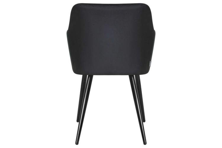 Стул обеденный DOBRIN ROBERT, черные матовые ножки, велюр V108-77 Чёрный-3