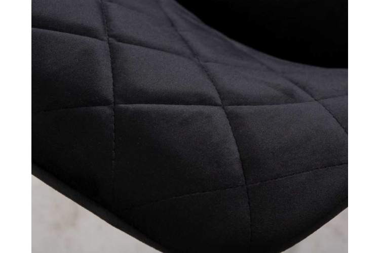 Стул обеденный DOBRIN ROBERT, черные матовые ножки, велюр V108-77 Чёрный-6