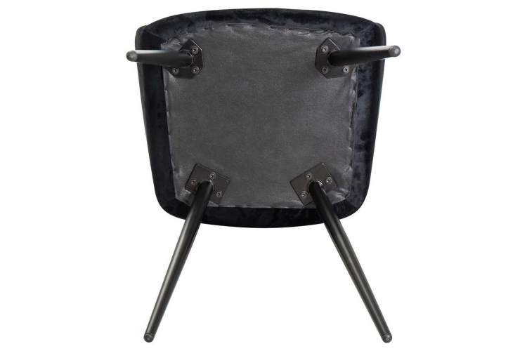 Стул обеденный DOBRIN ROBERT, черные матовые ножки, велюр V108-77 Чёрный-7