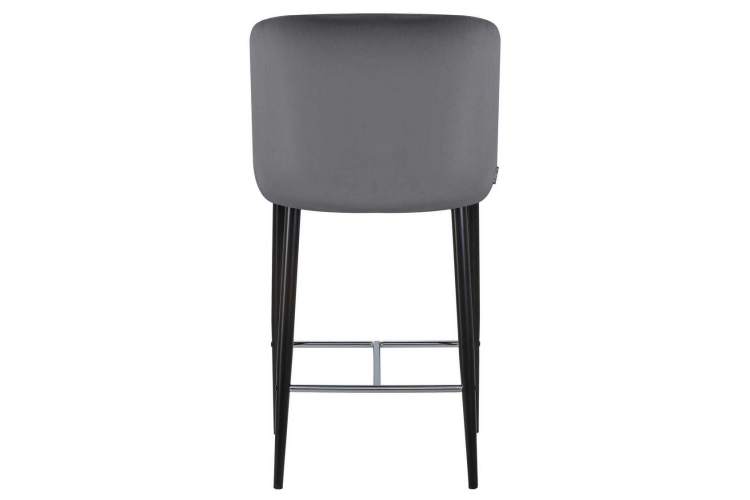Стул полубарный DOBRIN CHRISTIAN'65, черные ножки, темно-серый велюр (V108-91)-4