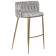 Набор 4 шт Стул барный DOBRIN EMMA GOLD, светло-серый велюр (135-37)