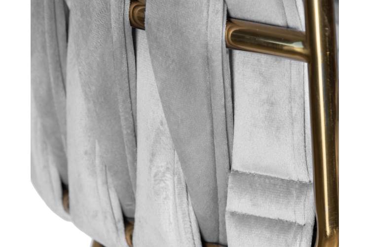 Набор 4 шт Стул барный DOBRIN EMMA GOLD, светло-серый велюр (135-37)-7