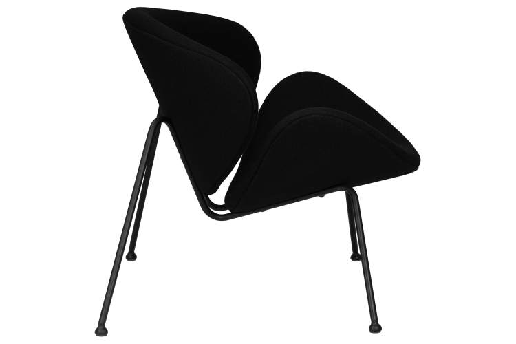 Набор 2 шт Кресло дизайнерское DOBRIN EMILY, черный ткань AF9, черное основание-3