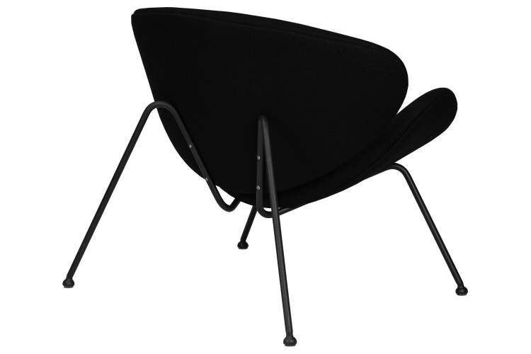 Набор 2 шт Кресло дизайнерское DOBRIN EMILY, черный ткань AF9, черное основание-4