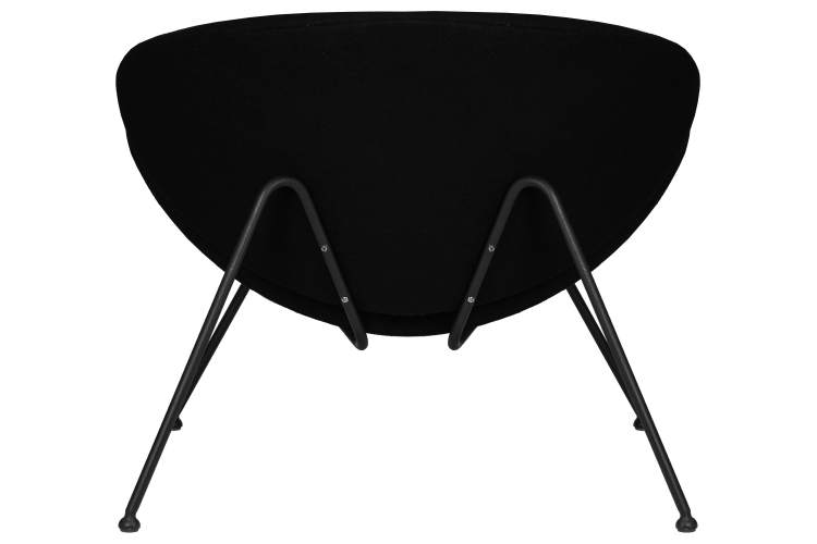 Набор 2 шт Кресло дизайнерское DOBRIN EMILY, черный ткань AF9, черное основание-5