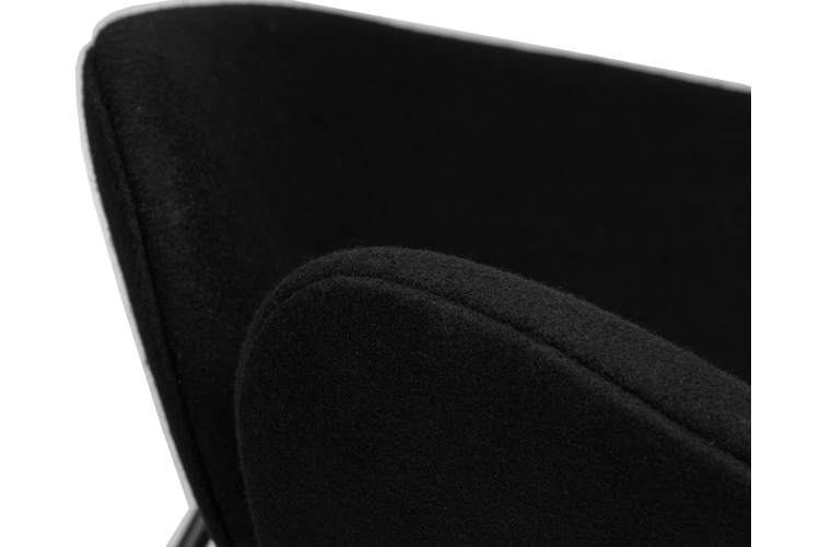 Набор 2 шт Кресло дизайнерское DOBRIN EMILY, черный ткань AF9, черное основание-8