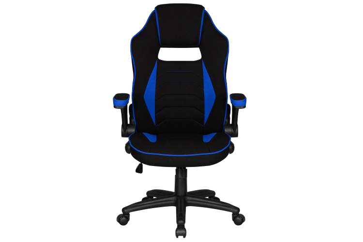 Кресло игровое DOBRIN RICK, черно-синяя ткань-5
