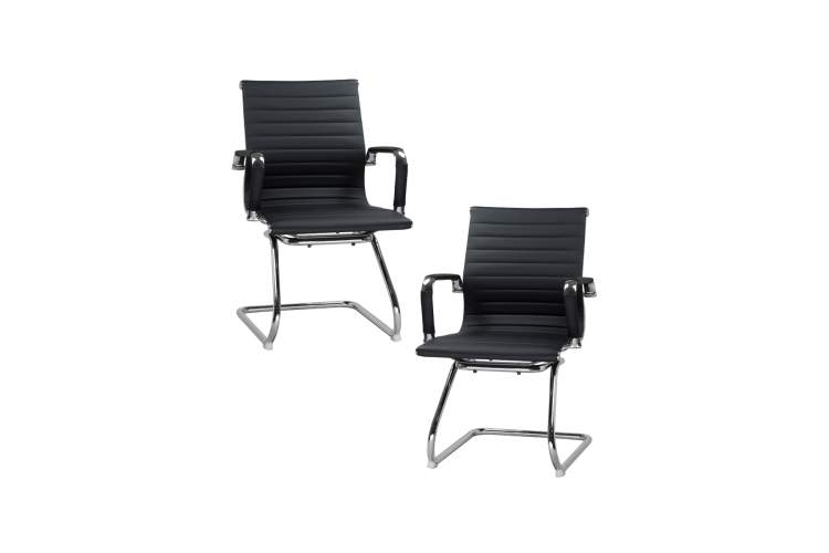 Набор 2 шт Офисное кресло для посетителей DOBRIN CODY, чёрный