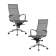 Набор 2 шт Офисное кресло для персонала DOBRIN CARTER, серый