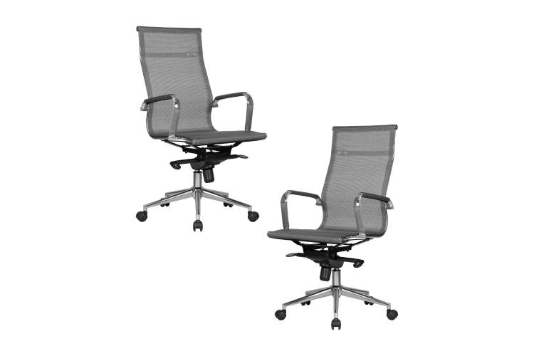 Набор 2 шт Офисное кресло для персонала DOBRIN CARTER, серый