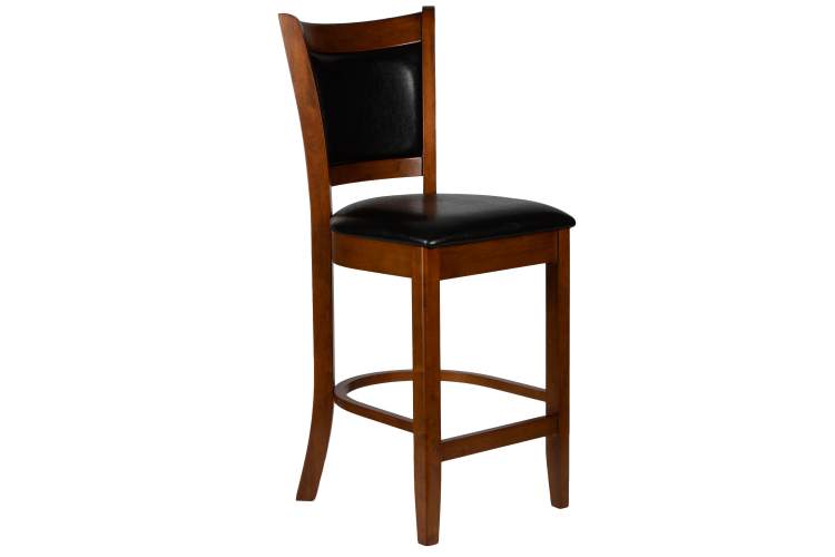 Набор 2 шт Стул полубарный DOBRIN GARRY COUNTER, шоколад, черный-1