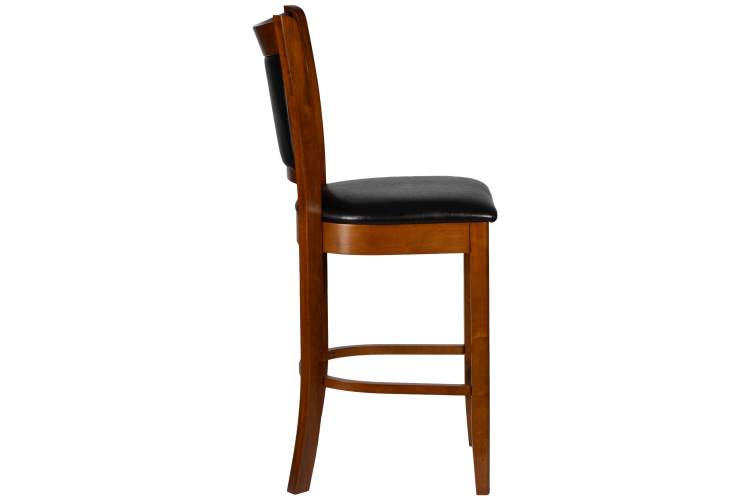 Набор 2 шт Стул полубарный DOBRIN GARRY COUNTER, шоколад, черный-2