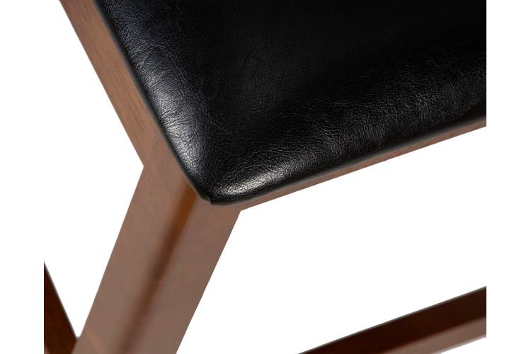 Набор 2 шт Стул полубарный DOBRIN GARRY COUNTER, шоколад, черный-7