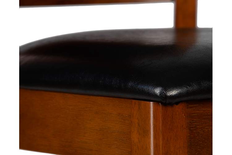 Набор 2 шт Стул полубарный DOBRIN GARRY COUNTER, шоколад, черный-8