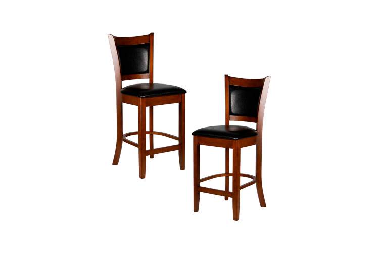 Набор 2 шт Стул полубарный DOBRIN GARRY COUNTER, шоколад, черный