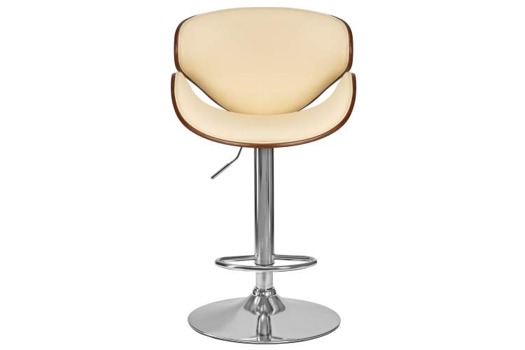 Набор 2 шт Стул барный DOBRIN KARTER, коричневое дерево, кремовый-6