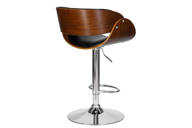 Набор 2 шт Стул барный DOBRIN JOHN, цвет сиденья черный глянец PU ABD 002-4