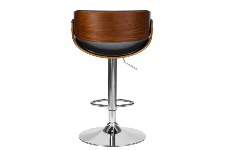 Набор 2 шт Стул барный DOBRIN JOHN, цвет сиденья черный глянец PU ABD 002-5