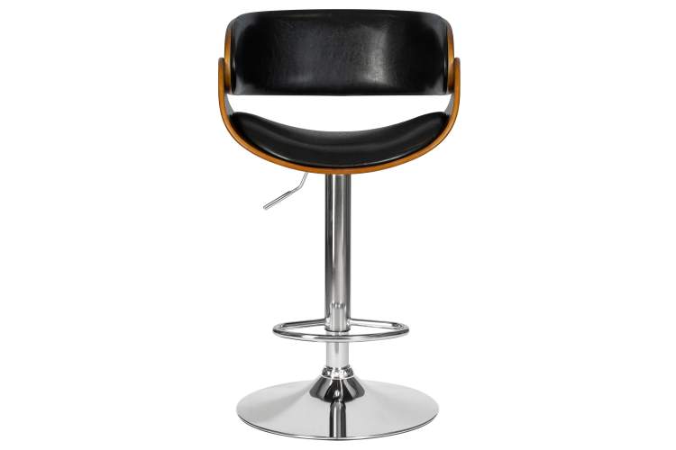 Набор 2 шт Стул барный DOBRIN JOHN, цвет сиденья черный глянец PU ABD 002-6