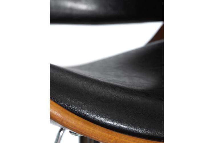 Набор 2 шт Стул барный DOBRIN JOHN, цвет сиденья черный глянец PU ABD 002-9