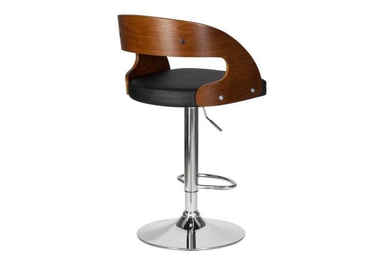 Стул барный DOBRIN NICK, цвет черный PU ABA 001-3