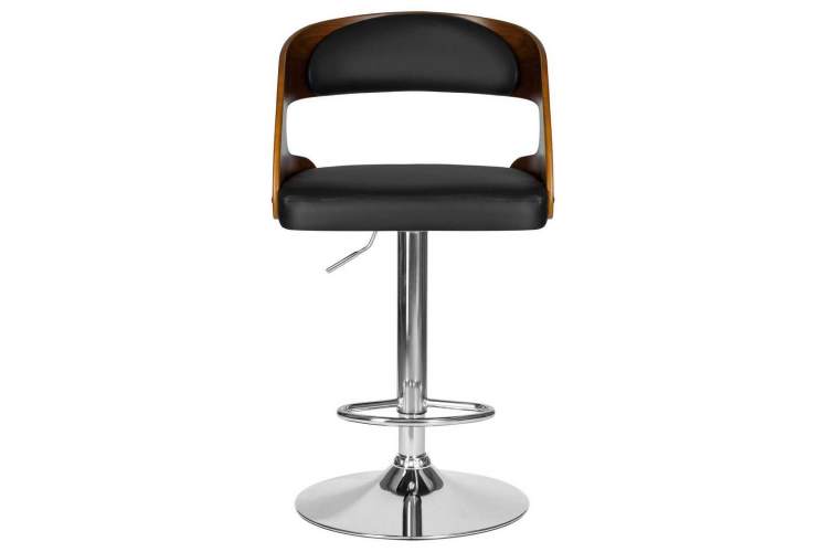 Стул барный DOBRIN NICK, цвет черный PU ABA 001-5