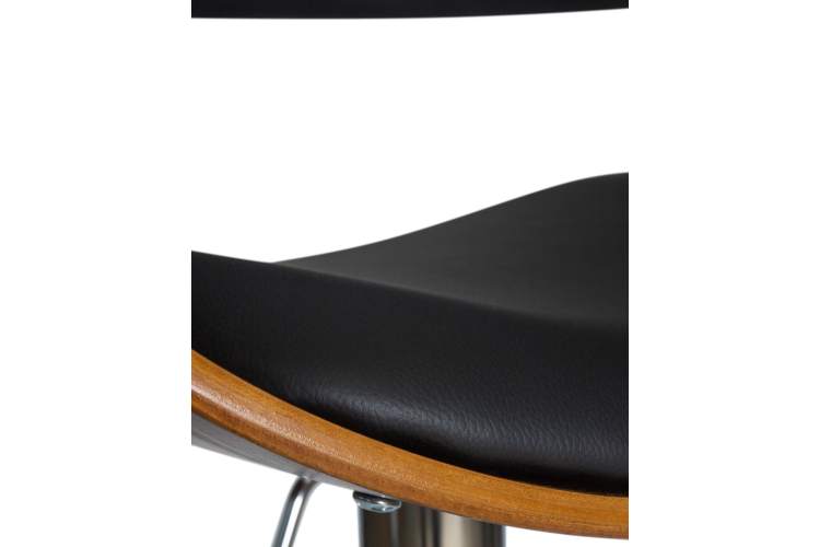 Набор 2 шт Стул барный DOBRIN OSTIN, цвет черный PU ABA 001-8