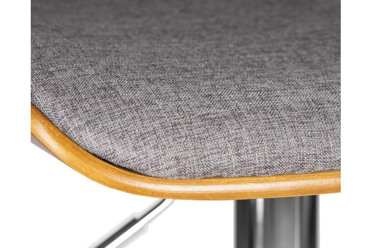 Набор 2 шт Стул барный DOBRIN PETER, серая ткань AAA 001-7