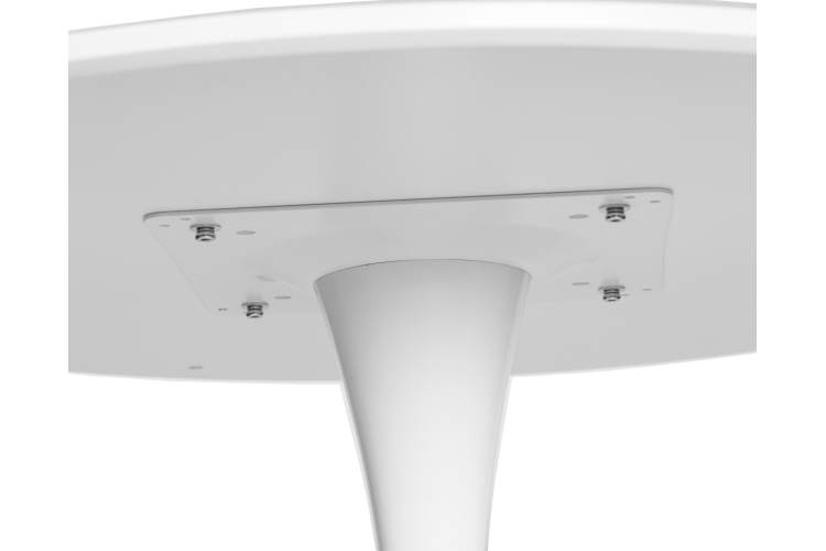 Стол обеденный MIA, белая столешница, белое основание-3