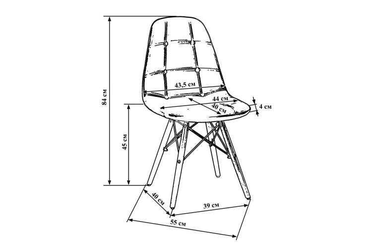 Стул обеденный DOBRIN BENNET, ножки светлый бук, чёрный-7