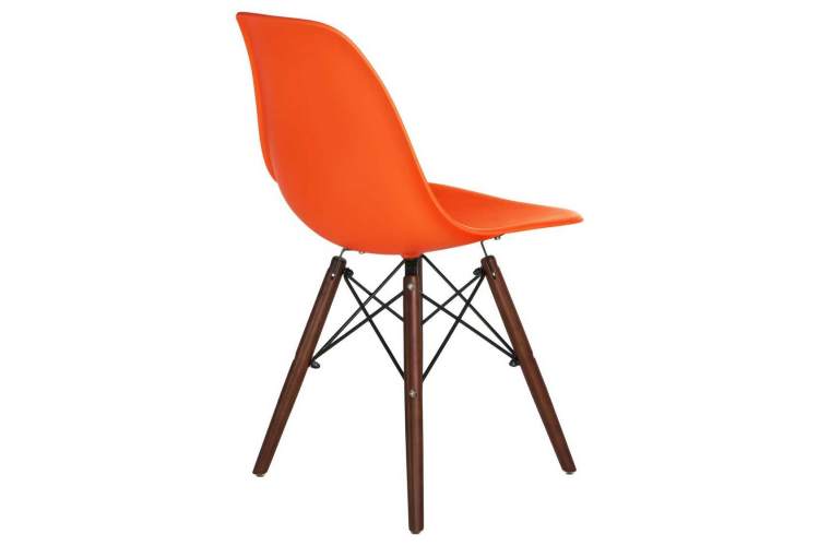 Стул обеденный LMZL-PP623, ножки тёмный бук, цвет сиденья оранжевый-3