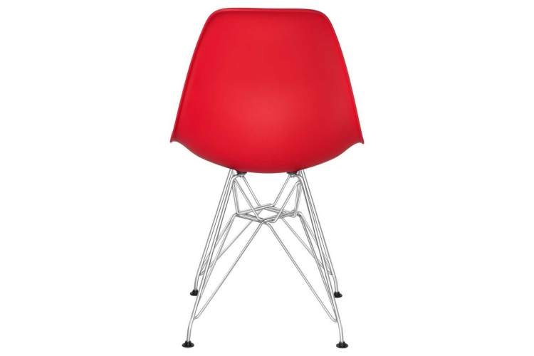 Стул обеденный DOBRIN DSR, ножки хром, цвет красный (R-02)-4