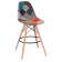 Набор 2 шт Стул барный DOBRIN DSW BAR, ножки светлый бук, цвет сиденья мозаика
