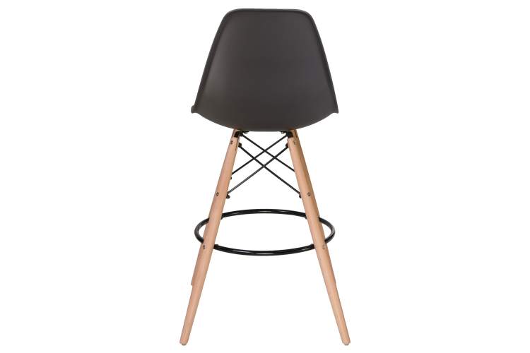 Набор 2 шт Стул барный DOBRIN DSW BAR, ножки светлый бук, цвет тёмно-серый (GR-04)-5