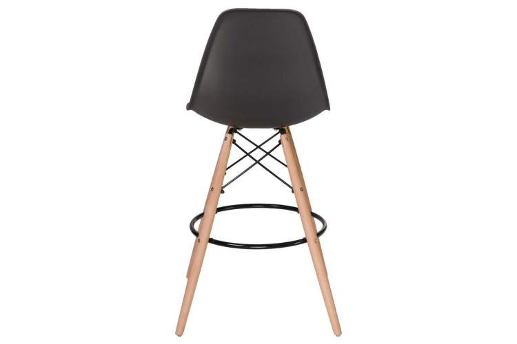 Стул барный DOBRIN DSW BAR, ножки светлый бук, цвет тёмно-серый (GR-04)-4