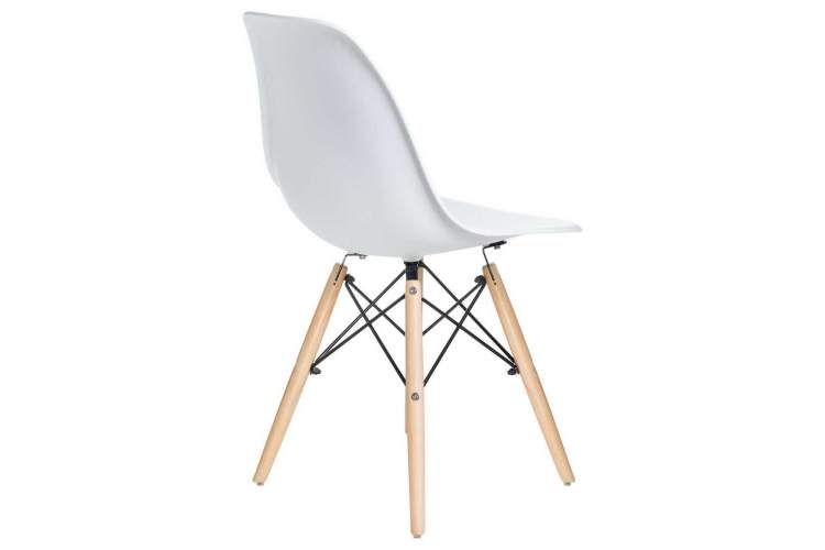 Стул обеденный DOBRIN DSW, ножки светлый бук, цвет белый (W-02)-3