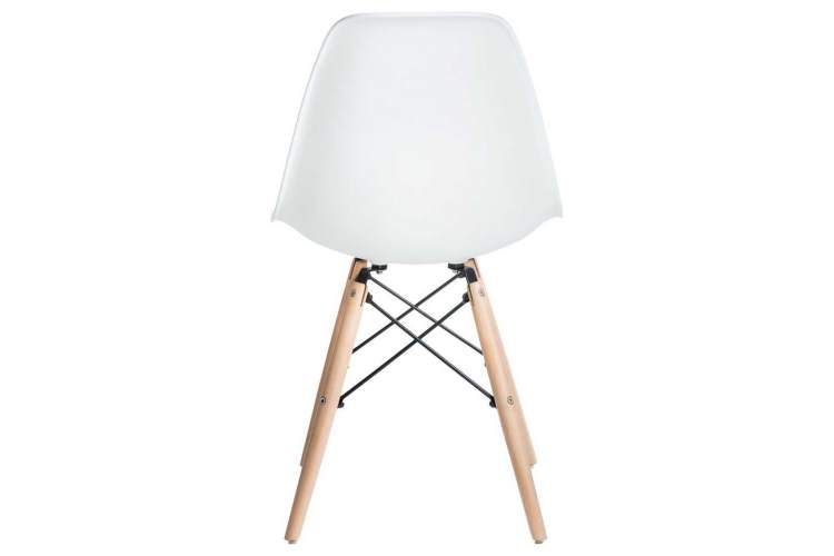 Стул обеденный DOBRIN DSW, ножки светлый бук, цвет белый (W-02)-4