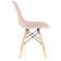 Набор 4 шт Стул обеденный DOBRIN DSW, ножки светлый бук, цвет светло-розовый (PK-02)