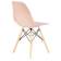 Набор 4 шт Стул обеденный DOBRIN DSW, ножки светлый бук, цвет светло-розовый (PK-02)