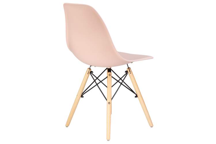 Набор 4 шт Стул обеденный DOBRIN DSW, ножки светлый бук, цвет светло-розовый (PK-02)-4