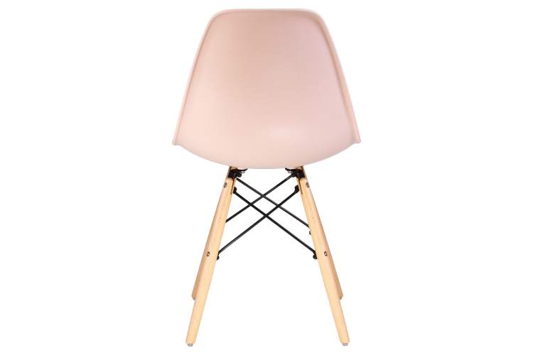 Набор 4 шт Стул обеденный DOBRIN DSW, ножки светлый бук, цвет светло-розовый (PK-02)-5